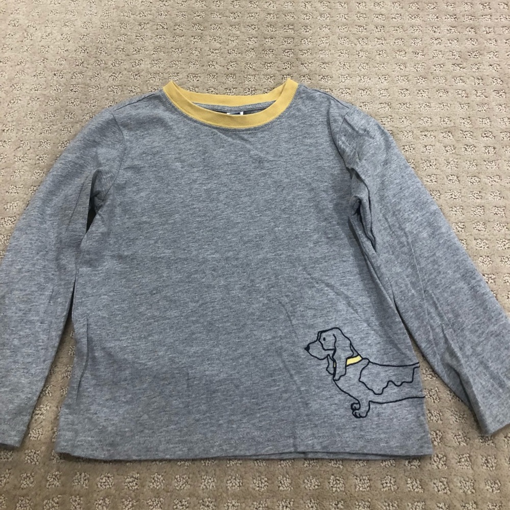Janie and Jack Dog Embroidered Tee
